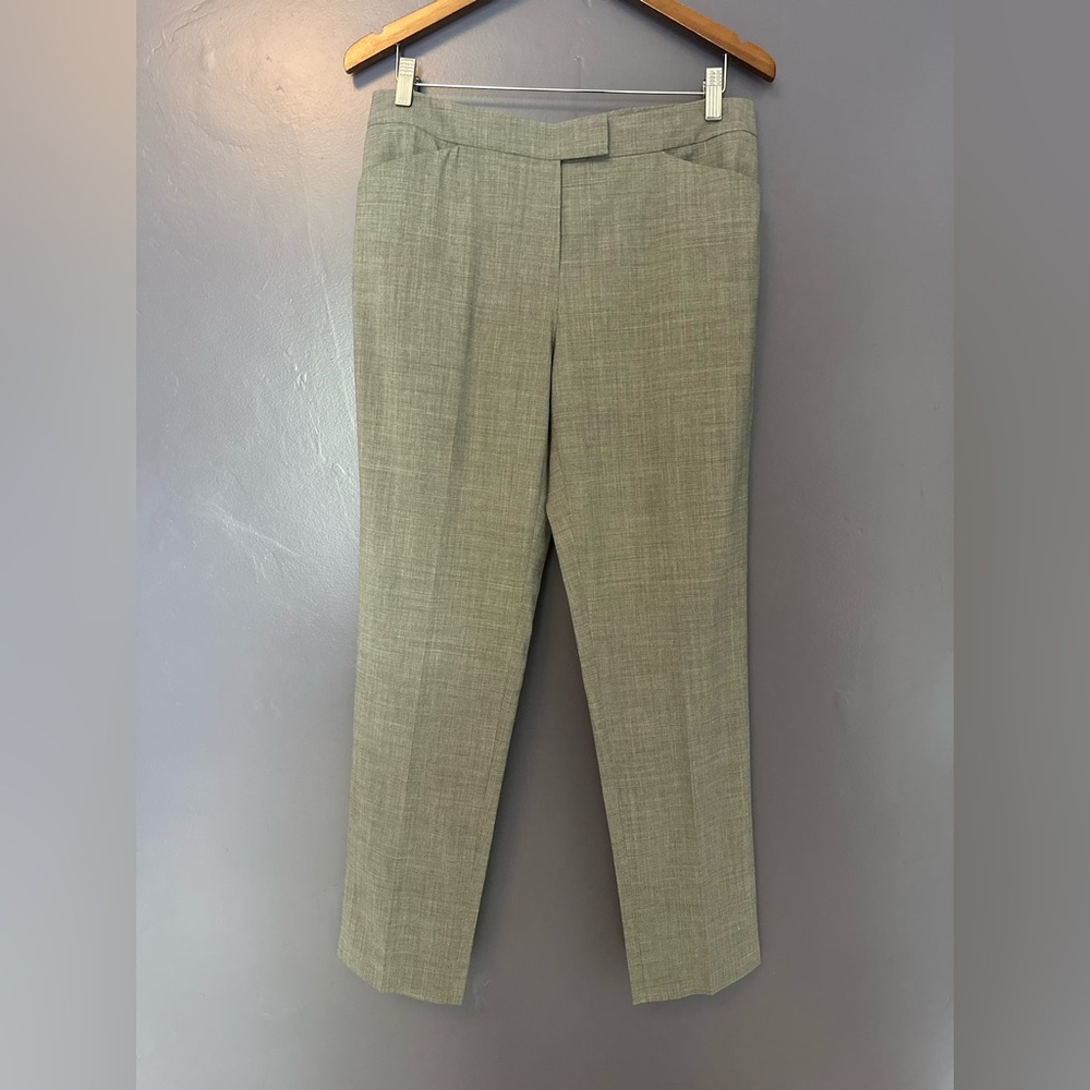 LAFAYETTE 148 NEW YORK Irving Stretch Virgin Wool Straight Leg Trouser Size 8
